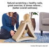 image:imagePetFusion 3Sided Vertical Cat Scratching Post 18in x 105in x 159in  Multiple Angle Scratching Pad with 6 Usable Sides 100 Recyclable Cardboard Lounge for Play and Perch
