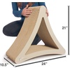 image:imagePetFusion 3Sided Vertical Scratch Play amp Perch Cat Scratching Post 24 x 105 x 211 Multiple Angle Cat Scratching Pad 6 Usable Sides 100 Recyclable Cardboard Lounge  Multiple Angle Scratching Pad with 6 Usable Sides 100 Recyclable Cardboard Lounge for Play and Perch