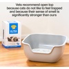 image:imagePetFusion BetterBox NonStick Large Litter Box Pet Safe Coating for Easier Cleaning Open Top Promotes Healthy Usage Made of Stronger ABS Plastic  NonStick Coating for Easier Cleaning and Superior Hygiene Made of Stronger ABS PlasticGrey