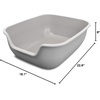 image:imagePetFusion BetterBox NonStick Large Litter Box Pet Safe Coating for Easier Cleaning Open Top Promotes Healthy Usage Made of Stronger ABS Plastic  NonStick Coating for Easier Cleaning and Superior Hygiene Made of Stronger ABS PlasticGrey