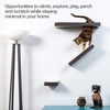 image:imagePetFusion Cat Activity Wall Shelves 3 Piece Set Wall Mount  Sisal Surfaces for Scratching and Plush Pad to Lounge Neutral Design and Color Tones