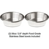 image:imagePetFusion Elevated Bamboo Dog Feeder New with Water Resistant Seal 8 Height for Medium amp Large Dogs 2 US Food Grade Stainless Steel 56 oz BowlsWhite
