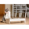 image:imagePetFusion Elevated Bamboo Dog Feeder New with Water Resistant Seal 8 Height for Medium amp Large Dogs 2 US Food Grade Stainless Steel 56 oz BowlsWhite