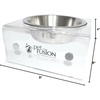 image:imagePetFusion Elevated Dog Bowls Cat Bowls Innovative Raised Pet FeederTranslucent