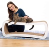 image:imagePetFusion Jumbo Cat Scratcher Lounge White 39 x 11 x 14 inch 4 Cardboard Scratching Surfaces and 2 Levels Scratch Play Perch and Hide100 Recyclable Cardboard Cat Lounge  4 Cardboard Scratching Surfaces and 2 Levels Scratch Play Perch and Hide 100 Recyclable Cardboard