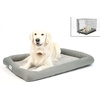 image:imagePetFusion LavenderInfused Dog Bed wCooling  Solid CertiPURUS Orthopedic Memory Foam  AntiAnxiety Crate Mat Calming amp Soothing  AllSeason Temperature Control Cooling Mat  1 Year WarrGrey