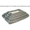 image:imagePetFusion LavenderInfused Dog Bed wCooling  Solid CertiPURUS Orthopedic Memory Foam  AntiAnxiety Crate Mat Calming amp Soothing  AllSeason Temperature Control Cooling Mat  1 Year WarrGrey