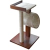 image:imagePetFusion Modern Cat Tree House amp Tall Scratching Post 33 tall Modern and neutral platforms Espresso finish Chestnut brownChestnut brown