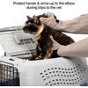 image:imagePetFusion Multipurpose Pet Glove for Grooming Trips to Vet Handling Puncture amp Scratch Resistant Water Resistant 12 Month Warranty for Manufacturer Defects GreyGrey