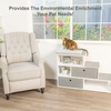 image:imagePetFusion Pet Step Window Perch Bookshelf w Storage Baskets 28 Tall Dog and Cat Perch 8 Stair Height MultiFunctional Modern Furniture w Carpeted Step Pads amp 1 Thick Premium Foam Pad