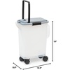 image:imagePetFusion Portable Litter Storage Container Holds up to 25lbs and 10oz  Holds up to 25 lbs10 Gallons for Dry Dog and Cat Food Adjustable Spout Back and Top Handles Heavy Duty Wheels