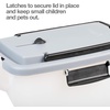 image:imagePetFusion Portable Litter Storage Container Holds up to 25lbs and 10oz  Holds up to 25 lbs10 Gallons for Dry Dog and Cat Food Adjustable Spout Back and Top Handles Heavy Duty Wheels
