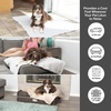 image:imagePetFusion Premium Cat and Dog Cooling Blanket Grey and Brown  Lightweight Machine Washable Multiple Sizes for Pets Small to XLCool Brown