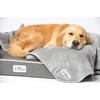 image:imagePetFusion Premium Dog amp Cat Blanket  Ultra Soft Pet Blanket Available in Plush or Quilted 2 Colors Grey Brown  Perfect for Small Dogs amp Large DogsGrey
