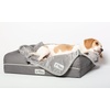 image:imagePetFusion Premium Dog amp Cat Blanket  Ultra Soft Pet Blanket Available in Plush or Quilted 2 Colors Grey Brown  Perfect for Small Dogs amp Large DogsGrey