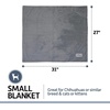 image:imagePetFusion Premium Dog amp Cat Blanket  Ultra Soft Pet Blanket Available in Plush or Quilted 2 Colors Grey Brown  Perfect for Small Dogs amp Large DogsGrey