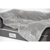 image:imagePetFusion Premium Dog amp Cat Blanket  Ultra Soft Pet Blanket Available in Plush or Quilted 2 Colors Grey Brown  Perfect for Small Dogs amp Large DogsGrey