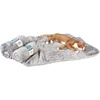 image:imagePetFusion Premium Dog amp Cat Blanket  Ultra Soft Pet Blanket Available in Plush or Quilted 2 Colors Grey Brown  Perfect for Small Dogs amp Large DogsGrey