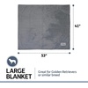image:imagePetFusion Premium Dog amp Cat Blanket  Ultra Soft Pet Blanket Available in Plush or Quilted 2 Colors Grey Brown  Perfect for Small Dogs amp Large DogsGrey