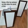 image:imagePetFusion Privacy Screen Cat Litter Box Furniture 48L x 06W x 36H Walnut Brown  48 InL x 06 InW x 36 InHWalnut Brown
