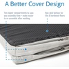image:imagePetFusion PuppyChoice Dog Crate Pad Microsuede Cover Solid Foam Water Resistant CoverLiner amp Removable Washable Cover Replacement Covers amp Blankets Also Avail 1 yr Warranty Grey XS  21 x 12Grey