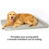 image:imagePetFusion PuppyChoice Dog Crate Pad Microsuede Cover Solid Foam Water Resistant CoverLiner amp Removable Washable Cover Replacement Covers amp Blankets Also Avail 1 yr Warranty Grey XS  21 x 12Grey