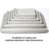 image:imagePetFusion PuppyChoice Dog Crate Pad Microsuede Cover Solid Foam Water Resistant CoverLiner amp Removable Washable Cover Replacement Covers amp Blankets Also Avail 1 yr Warranty Grey XS  21 x 12Grey