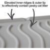 image:imagePetFusion ToughGrip Waterproof Cat Litter Matt with Inner Channels amp Raised Outer Lip  Large  Premium Grade Silicone  Housebreaking Cat Supplies Needs  with Inner Channels and Raised Outer Lip Premium Grade Silicone for Housebreaking Cat Supplies NeedsGray