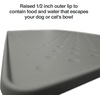 image:imagePetFusion Toughgrip Large Plus Dog Food Mat Just The Right Size Before Getting Too Big  275 x 175 Waterproof Extra Tough FDA Grade Silicone Grey