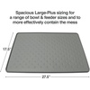 image:imagePetFusion Toughgrip Large Plus Dog Food Mat Just The Right Size Before Getting Too Big  275 x 175 Waterproof Extra Tough FDA Grade Silicone Grey