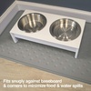 image:imagePetFusion Toughgrip Large Plus Dog Food Mat Just The Right Size Before Getting Too Big  275 x 175 Waterproof Extra Tough FDA Grade Silicone Grey