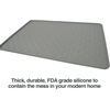 image:imagePetFusion Toughgrip Large Plus Dog Food Mat Just The Right Size Before Getting Too Big  275 x 175 Waterproof Extra Tough FDA Grade Silicone Grey
