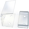 image:imagePetFusion Tranquility Window Bird Feeder in Premium Lucite Acrylic I Removable Tray II 3 Perches ClearNarrowA