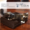 image:imagePetFusion Ultimate Dog Bed Orthopedic Memory Foam Waterproof Cover Liner  Orthopedic Memory Foam Medium Firmness Pillow Waterproof Liner YKK Zippers Breathable 35 Cotton Cover