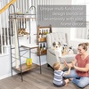 image:imagePetFusion VersiCLimb Cat Climber Tall Scratching Post with Hammock Tower  Active play and rest in one doubles display shelfBrown