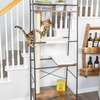 image:imagePetFusion VersiCLimb Cat Climber Tall Scratching Post with Hammock Tower  Active play and rest in one doubles display shelfBrown
