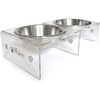 image:imagePetFusion Elevated Dog Bowls Cat Bowls Innovative Raised Pet FeederTranslucent