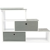 image:imagePetFusion Pet Step Window Perch Bookshelf w Storage Baskets 28 Tall Dog and Cat Perch 8 Stair Height MultiFunctional Modern Furniture w Carpeted Step Pads amp 1 Thick Premium Foam Pad