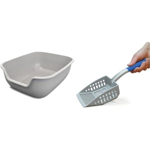 image:imagePetFusion BetterBox NonStick Large Litter Box Pet Safe Coating for Easier Cleaning Open Top Promotes Healthy Usage Made of Stronger ABS Plastic  NonStick Coating for Easier Cleaning and Superior Hygiene Made of Stronger ABS PlasticGrey