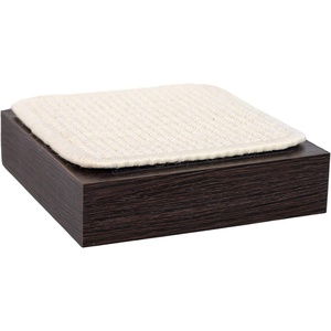 image:imagePetFusion Cat Activity Wall Shelves  Single Medium Shelf Sisal Surfaces for cat Scratching amp Plush to Lounge Neutral Design amp Color Tones Easy amp Secure Wall Mount Espresso FinishEspresso Finish