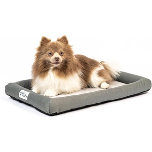 image:imagePetFusion LavenderInfused Dog Bed wCooling  Solid CertiPURUS Orthopedic Memory Foam  AntiAnxiety Crate Mat Calming amp Soothing  AllSeason Temperature Control Cooling Mat  1 Year WarrGrey