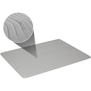 image:imagePetFusion ToughGrip Waterproof Cat Litter Matt with Inner Channels amp Raised Outer Lip  Large  Premium Grade Silicone  Housebreaking Cat Supplies Needs  with Inner Channels and Raised Outer Lip Premium Grade Silicone for Housebreaking Cat Supplies NeedsGray
